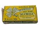 Vintage Shamrock Gold Blade Double Edge Razor Blades Usa Made Original Sealed