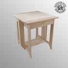 End Tables Living Room Unfinished Oak Mission End Table 24 5 Inch Height