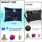 Canvas Cash Bag With Lock And 2 Keys - 11 4 X 8 3 Inch Deposit Bag