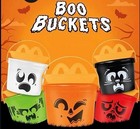     2025 Mcdonald   s Halloween Boo Buckets Come With Glow In The Dark Stickers      