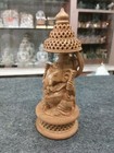 7  Wooden Ganesh Statue Hand Carved Hindu Elephant God India Lord