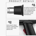 2000w Heat Gun Hot Air Gun Dual Temperature Settings   4 Nozzles High Power Tool