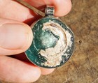 Rare Afghan Ancient Roman Glass Pendant - 1 25 x1 25   2854d852  Rustic