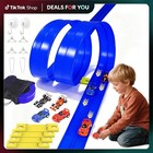 Flexible Race Track For Kids Starter Set-20ft Flex Race Track Portable Toy