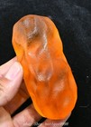 3 9   Collect Chinese Hongshan Culture Orange Crystal Carved Fengshui Statue