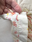 Vtg Full Bib Full Apron Hand Stitched Sewn 60  Tie Pinafore Kitchen Smock Frshp