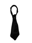 Boys Black Carvat Pre-tied Adjustable Long Tie  Windsor Style