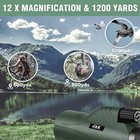 12x56 High Power Monocular Telescope With Smartphone Adapter Tripod Travel 