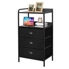 Night Stand Bedside Table Bedroom Nightstand With Open Shelf Bed Side Table 