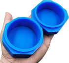 223ml Large Silicone Wax Container Non-stick Concentrate Jar  blue 