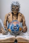 Iron Maiden Figure Eddie The Clairvoyant Bust Statue Any Size Led 3d Printed New