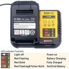 Dcb112 Charger For Dewalt 12v 20v Max Lithium-ion Battery Dcb205 Dcb200 Dcb206