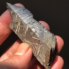 Natural Aletai Iron Meteorite 97 4 Grams End Cut Etched Fusion Crust Display