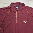 Virginia Tech Hokies Polo Shirt Men Xxl Nike Dri Fit Golf Gameday Casual 2xl