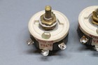  2  Vintage Ward Leonard Type 25r 50 Ohm 25w Ceramic Rheostats Potentiometers