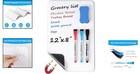 Versatile 12x8 Magnetic Whiteboard - Easy Clean Surface With 3 Markers Included