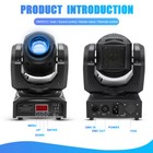 80w Moving Head Stage Light Rgbw Dmx512 Gobo Led Club Disco Dj Party Show Light