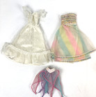 Vintage Barbie Clothes Lot Dress Pastel Sheer Purple Pink