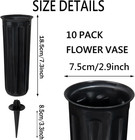 Cemetery Vases Memorial Flower Vase Plastic Flower Holders With Spikes For Flowe