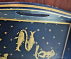 Vintage Mcm  Zodiac Horoscope Astrology Wooden Tray 28 X 14 Rare