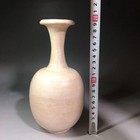 Tang Tang Dynasty White Glaze Long Neck Bottle Antiques Ceramics 20cm Used