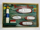 Vintage Tillicum Toys Harbor Sport Set - Wooden Lighthouse   Boats That Float