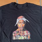 Rap Tee Mens L Black T-shirt Tupac Biggie Eminem Snoop Dogg 50 Cent Slim Shadey