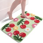 Bath Mats Soft Non Slip Colorful Absorbent Bathroom Rug Carpet For Shower Floor