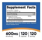 Nutricost Ashwagandha Root Extract Supplement 600mg  120 Capsules   Gluten-free