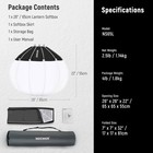 Neewer 26in Lantern Softbox Bowens Mount For Cb60 Cb100 Aputure 600d Amaran 60x