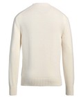 Prada Wool Cashmere Logo Sweater Off-white Size 46 It   Small Crewneck Knit
