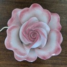 Rose Nightlight Vintage Underwriters Laboratories Portable Lamp Flower Pink
