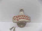 Vtg 1940 s Cerveza Caracas Beer Starr X Wall Mounted Bottle Opener Nos