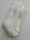 Men s Crew Socks 7-9 White Nos Acrylic Blend Mid Calf Tck Brand Usa Made 90 s