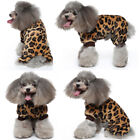 Warm Fleece Pet Dog Jumpsuit Pajamas Clothes Cute Puppy Cat Coat Homewear S-xl