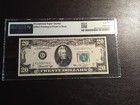 20   1974 F  R note Chicago Error Offset Printing Error  Pmg 65 Gem Unc  Epq 