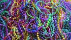 T Vintage Plastic New Orleans Mardi Gras 70 s-80 s- Carnival Parade Beads -5 Dzn