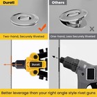 Rivet Gun  1 4 Pop Rivet Gun Kit With 200 Blind Rivets  5 Interchangeable Rivet