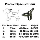 Tactical Dog Harness No Pull 1000d Nylon Large Dogs Handle Reflective Vest