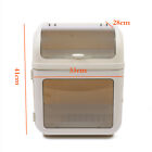 2 Tier Dish Drying Rack Kitchen Organizer Storage Holder W  Lid Cover Tableware