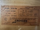 Crosley Dashboard Tube Radio Model D-25 Tn Phono Alarm Clock - Unrestored