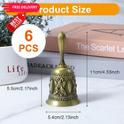 6 Pcs Hand Bells For Seniors Bedside  Wedding 4 33  X 2 13   Antique Bronze