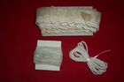 Vintage Antique Lot Of 3 Charming Cotton Lace Trim Edgings Dolls Crafts Sewing