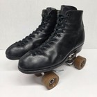 Vtg Mens Black Hyde Boots Sz 10 Cleveland Skate Co Gloria Nord Model 200 W  Case