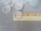 Plastic Bottle Caps Clear white Bagged 100 Count Screw On Lids Diy Crafts