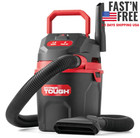  hot Sale  1 5 Gallon 2 Peak Hp Poly Wet dry Vacuum  Vh105 3502  New  Black red