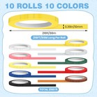 10 Rolls Autoclave Tape  216ft Total  Colorful  Surgical Instrument Id  Steri