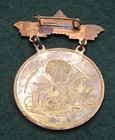 Original 1905 Mitchell Corn Palace Sd Brass Medal Souvenir Pin South Dakota