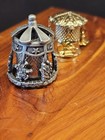 Lot Of 2 Vintage Rotating Thimbles Nicholas Gish Pewter  Carousel  Airplane Ride