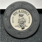  50 Doc And Eddy s Casino Poker Chip Billings Montana Token   edge Ding 